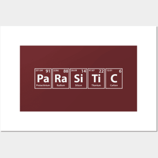 Parasitic (Pa-Ra-Si-Ti-C) Periodic Elements Spelling Posters and Art